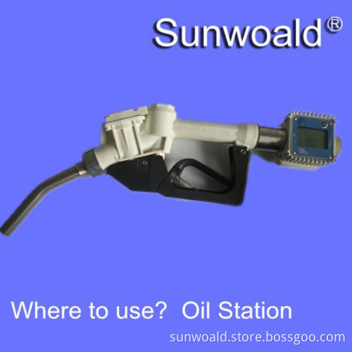DN25 G1" Plastic with display Electronic Turbine oil flow meter sensor